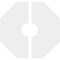 Ekena Millwork Logan Architectural Grade PVC Contemporary Ceiling Medallion, Two Piece, 12"OD x 3"ID x 4"C x 1"P CMP12LG2-03000 - alternate 2
